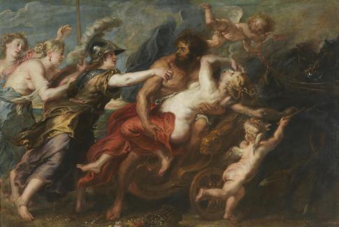 Peter Paul Rubens. El rapto de Proserpina (1636-38). Oleo sobre lienzo, 180 x 270 cm. Museo del Prado, Madrid.